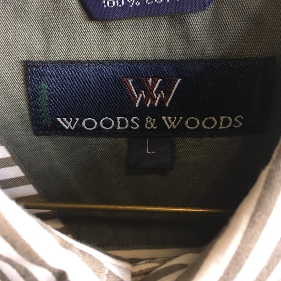 🍁Woods & woods long sleeve button down - Picture 4 of 5